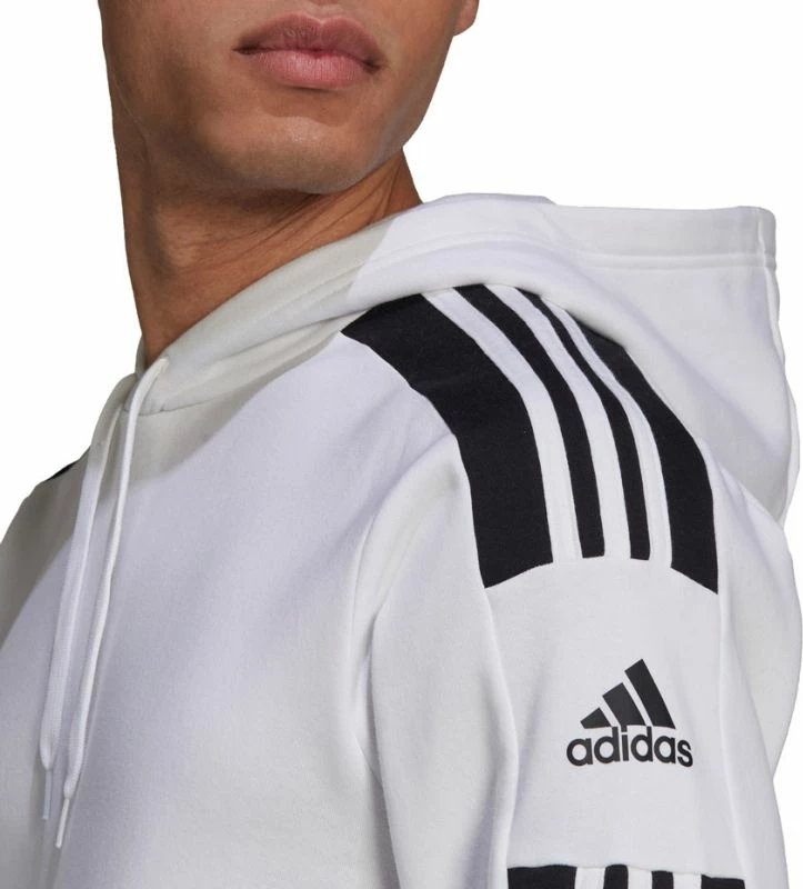 Duks s kapuco adidas Squadra 21, bel, moški
