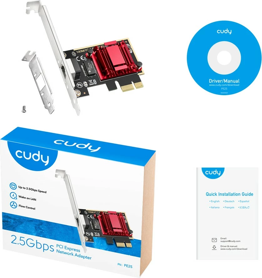 Omrežna kartica, Cudy PE25, PCI Express, Ethernet 2,5Gbps