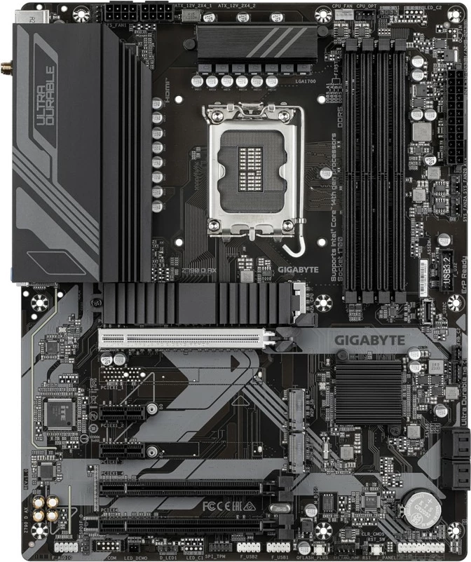 Matična plošča Gigabyte Z790 D AX, ATX, LGA1700, 4x DDR5, Wi‑Fi 6E, črna