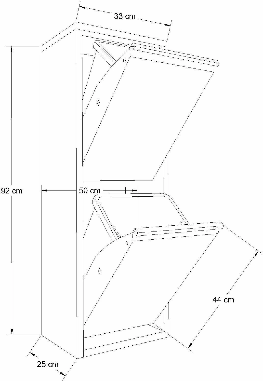 Večnamenski kabinet Skye Decor Doplo 2, bel