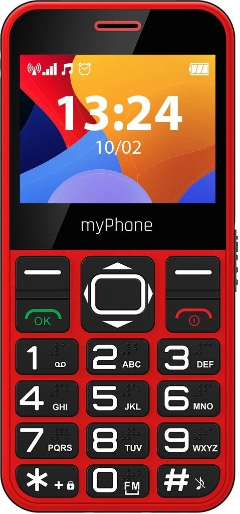 Osnovni telefon myPhone Halo 3, rdeč