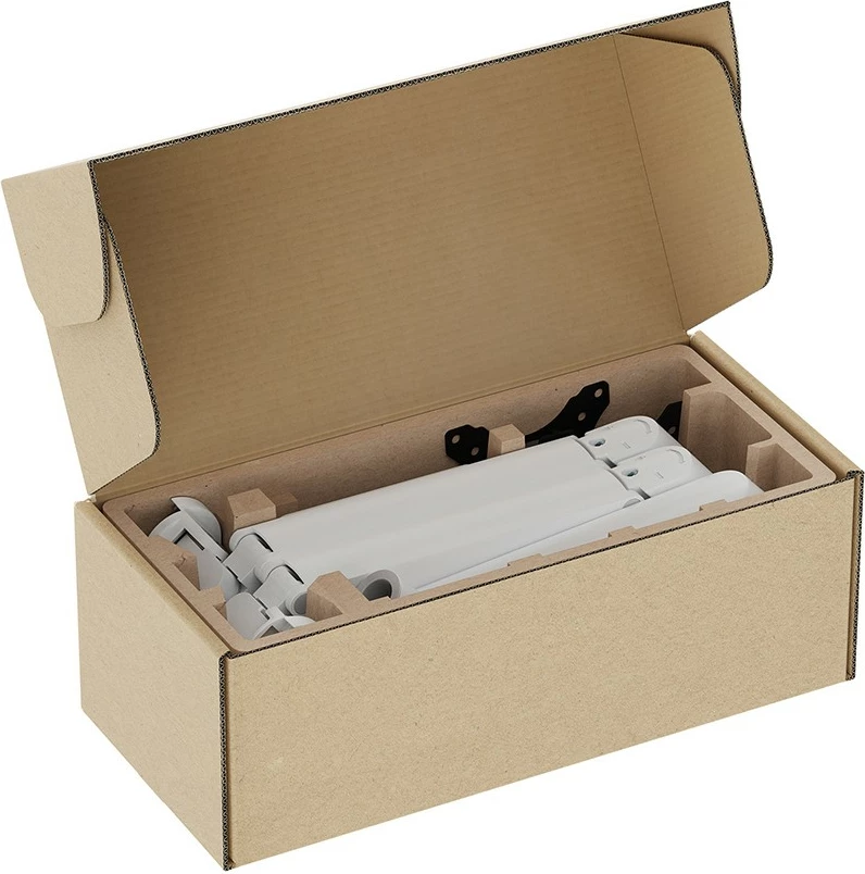 Krmilni nosilec za dva zaslona Neomounts DS70-250WH2, Clamp/Grommet, do 9 kg, 17"-32", belo