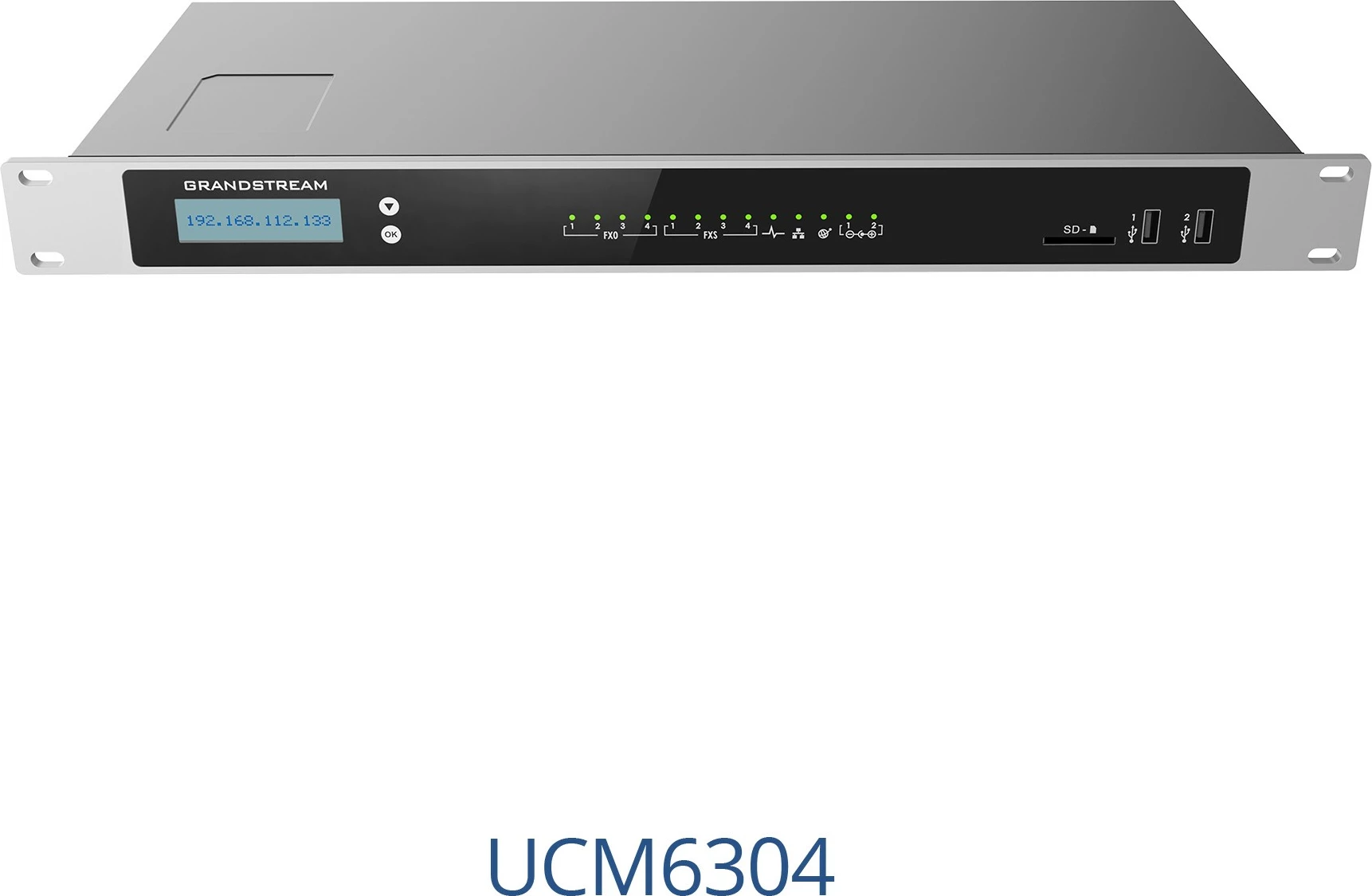 Napredna komunikacijska rešitev Grandstream UCM6304, 2000 uporabnikov, Gigabit Ethernet