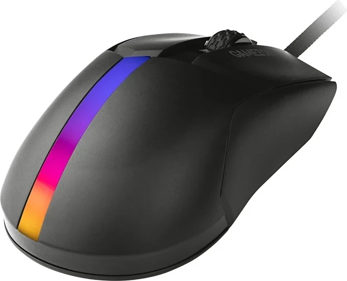 Maus Tracer GameZone COOL, RGB, 12.000 dpi, črn