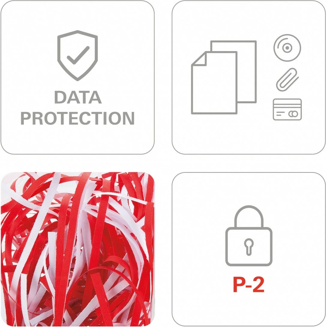 Uničevalnik dokumentov HSM Shredstar S10, 18 l, rez v trakove 6 mm, bel