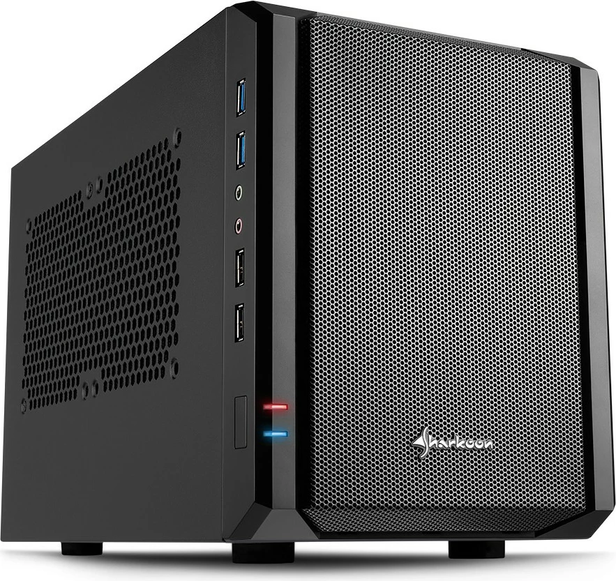 Kompaktna in elegantna kaseta SHARKOON QB One Mini-ITX, črna