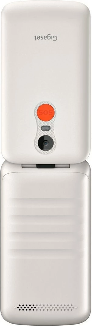 Preprost mobilni telefon Gigaset GL595 Dual SIM, 32 MB RAM, 2,8", biserno bel