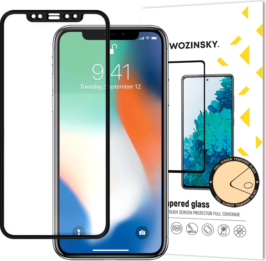 Zaščitno steklo Wozinsky full glue za iPhone XR/iPhone 11, s črnim robom