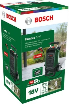 Pritisni čistilec Bosch Fontus 18V, akumulatorski, 15 L, 20 bar