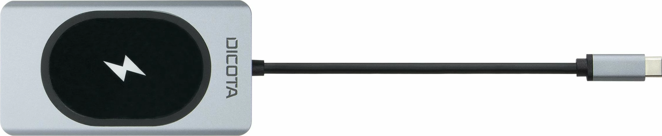 Docking postaja DICOTA D32059, USB-C, HDMI, RJ-45, USB 4 Type-A, VGA, SD/MicroSD, 100W, črno/srebrna