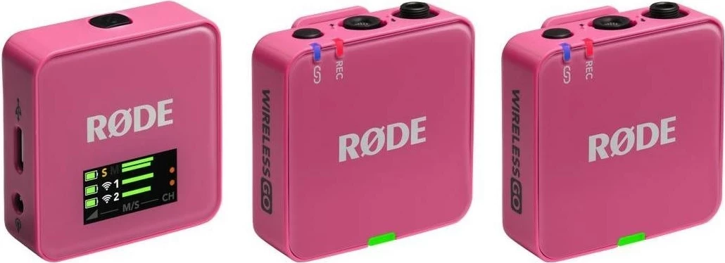 Brezžični mikrofon RODE Wireless GO III, rožnat