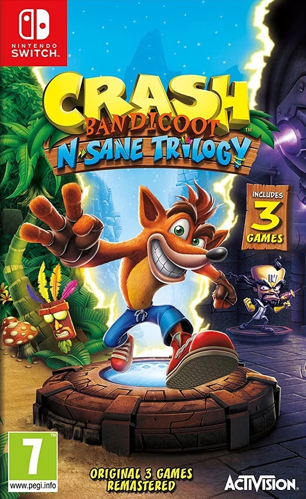 Kolekcija iger Crash Bandicoot N. Sane Trilogy za Nintendo Switch