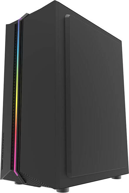 Ohišje Darkflash DK151 z LED, 3 RGB ventilatorji, črno