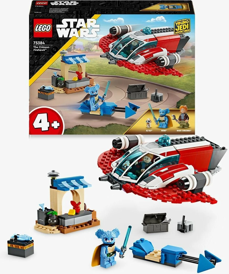 Gradbeni set The Crimson Firehawk LEGO Star Wars, 136 kosov, večbarven