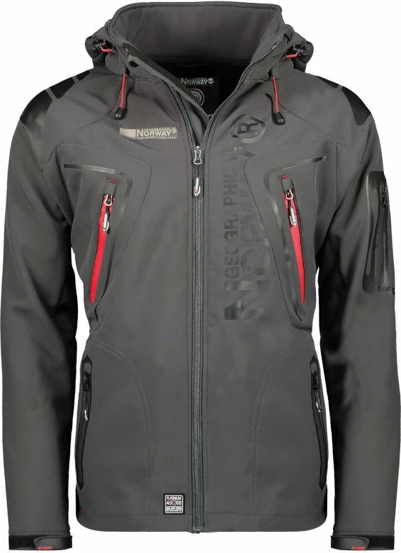 Softshell jakna za moške Techno, Geographical Norway, siva