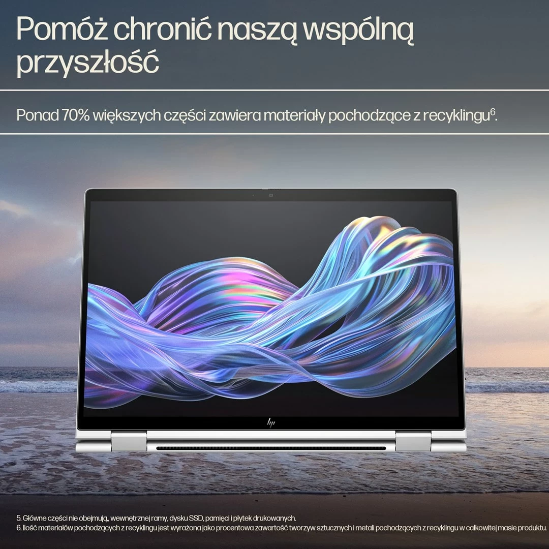 Prenosni računalnik hibrid 2-v-1 14" 512 GB SSD, Windows 11 Pro, srebrn — HP EliteBook X Flip G1i