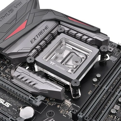 Blok vodnega hlajenja za CPU Thermaltake Pacific W9, baker + tekoči metal, prozoren