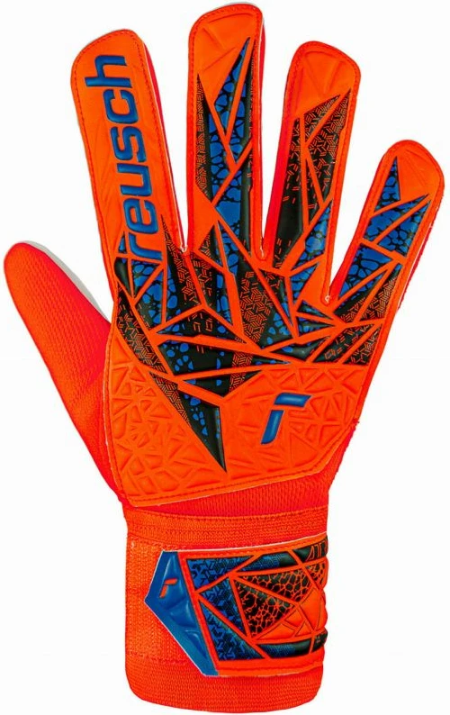 Rokavice za vratarje za otroke Reusch, oranžno-bele