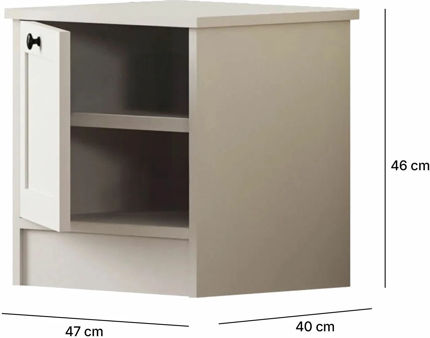 Set sobe za mladostnike, mat bela, Skye Decor, Rb-168-01-006-01
