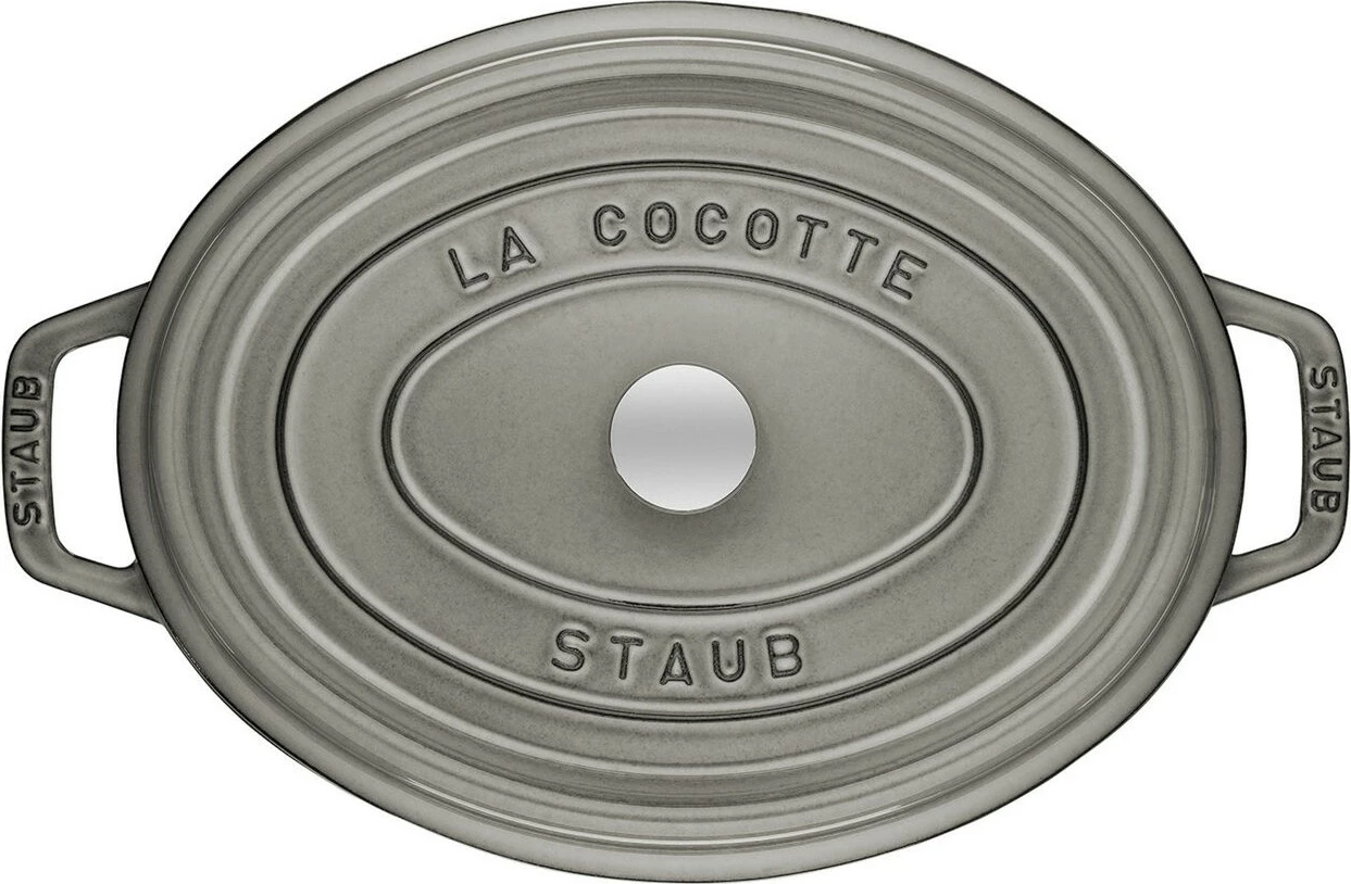 Llonc iz litega železa La Cocotte 29 cm, emajl, siva - Staub