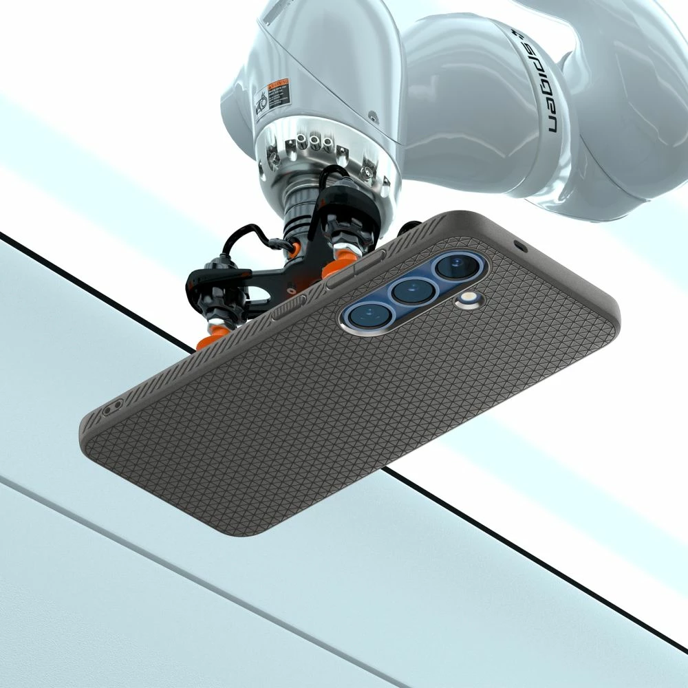 Ovitek za telefon Spigen Liquid Air za Samsung Galaxy S25, siv