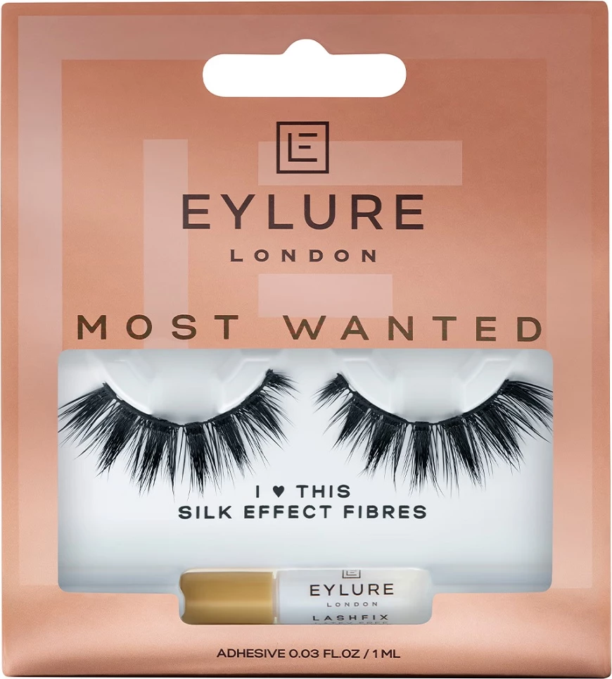Umetne trepke Eylure Most Wanted Lashes I Heart This, črne, 1 kos