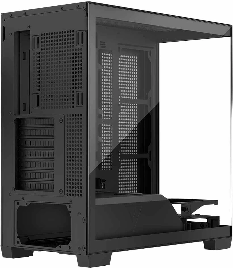 Računalniško ohišje MODECOM STELLAR NF ARGB 10, Midi Tower, ATX, kaljeno steklo, črn