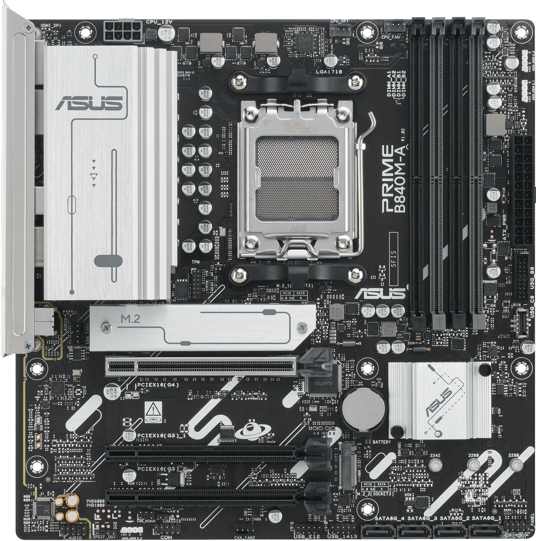 Matična plošča ASUS PRIME B840M-A-CSM, Socket AM5, DDR5, 192 GB