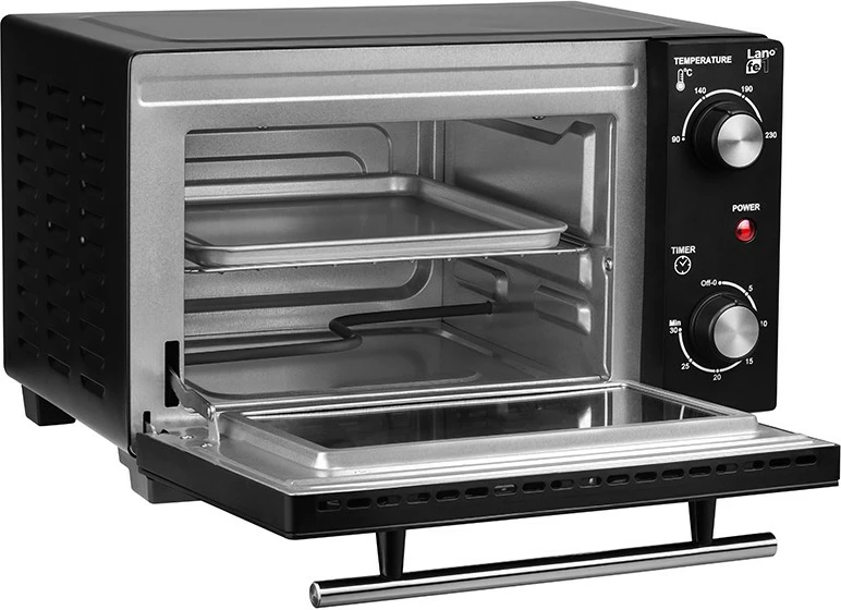 Električna pečica Lafe PIW-001, 10 L, 800 W, črna