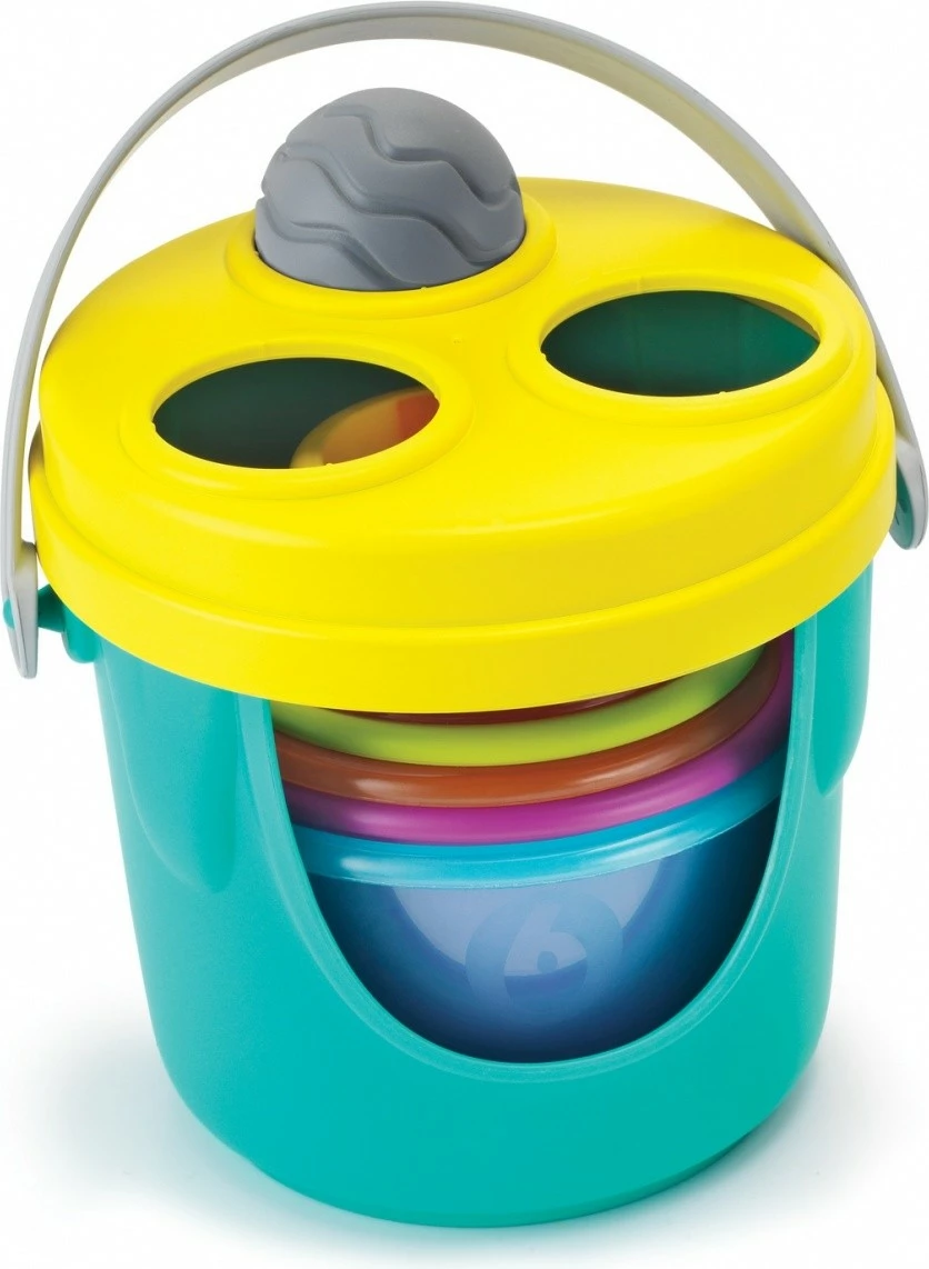 Graditeljska igrača Stolp žirafe XL B-kids, 14 delov, večbarvno