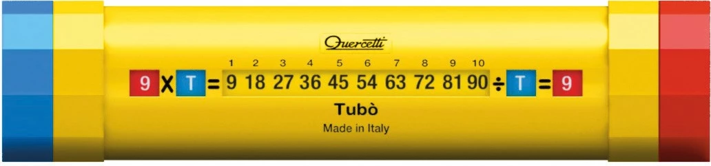 Edukativno orodje za množenje Tubo Pitagorico Quercetti, za učenje tabel množjenja, za otroke 5+