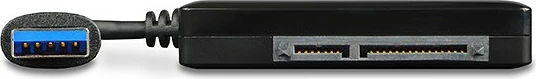 Adapter USB 3.0 na SATA za HDD/SSD 2,5", 3,5", 5,25", črn - AXAGON ADSA-FP3 FASTport3, z napajalnikom