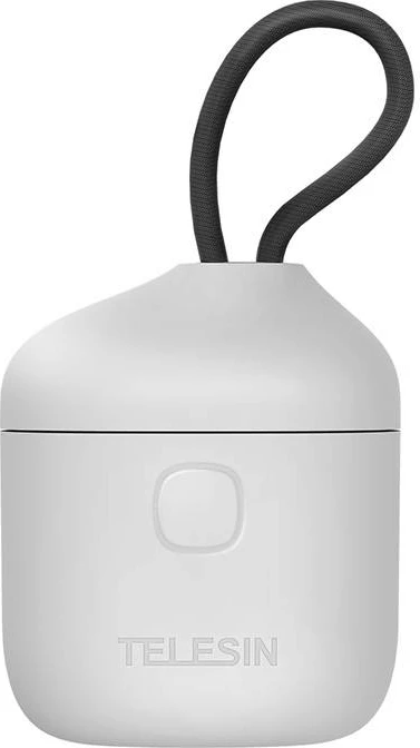 Vodoodporen polnilnik s 3 režami Telesin Allin Box za GoPro Hero 9/10 z 2 baterijami, siv