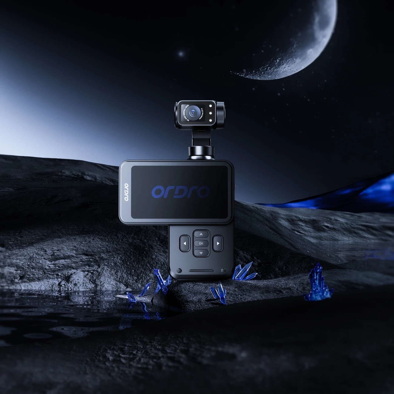 Žepna kamera 3-osni gimbal Ordro Pocket M5, 5K, črna