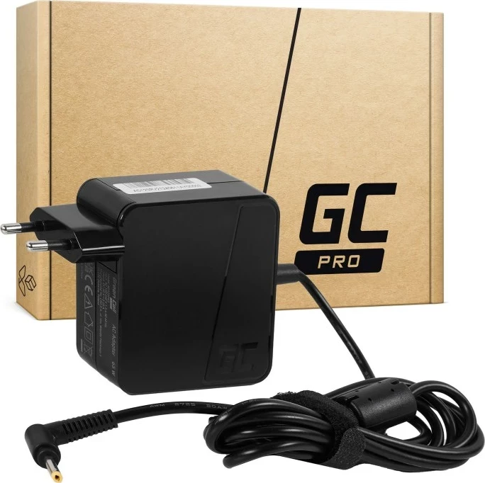 Adapter 65 W, univerzalen, črn, Green Cell AD123PV2