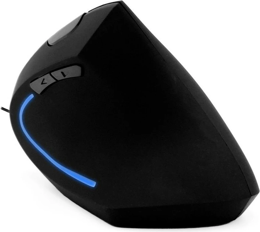 Vertikalni miš z večbarvno osvetlitvijo Media-Tech Vertic MT1122, z žico, črn