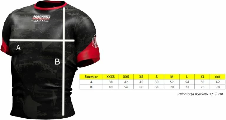 Trenerska majica za moške Masters M 045551-M, črna