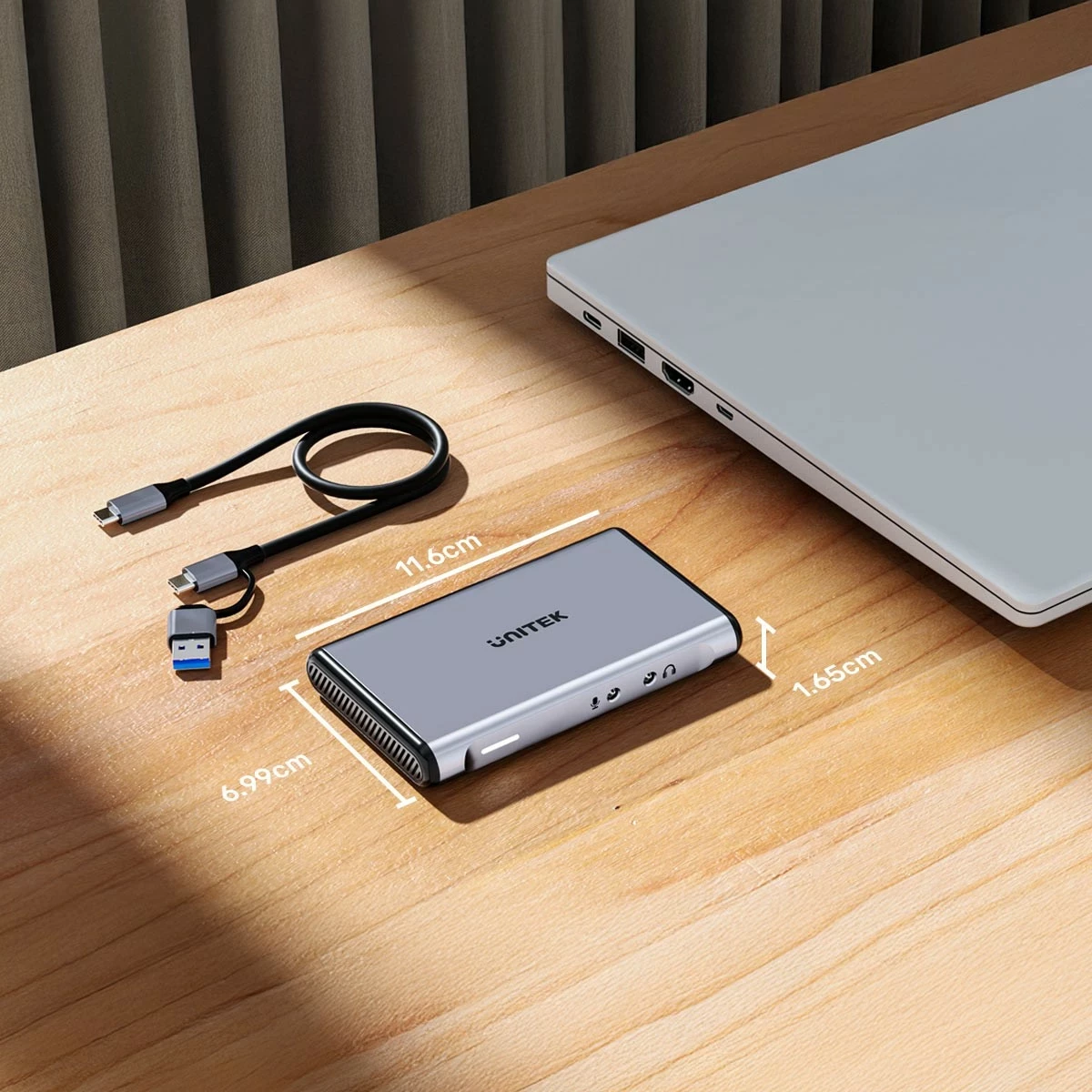 Kartica za zajem videa 4K@60Hz Unitek, siva