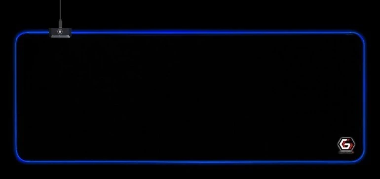 Mauspad Gembird MP-GAMELED-L, črn