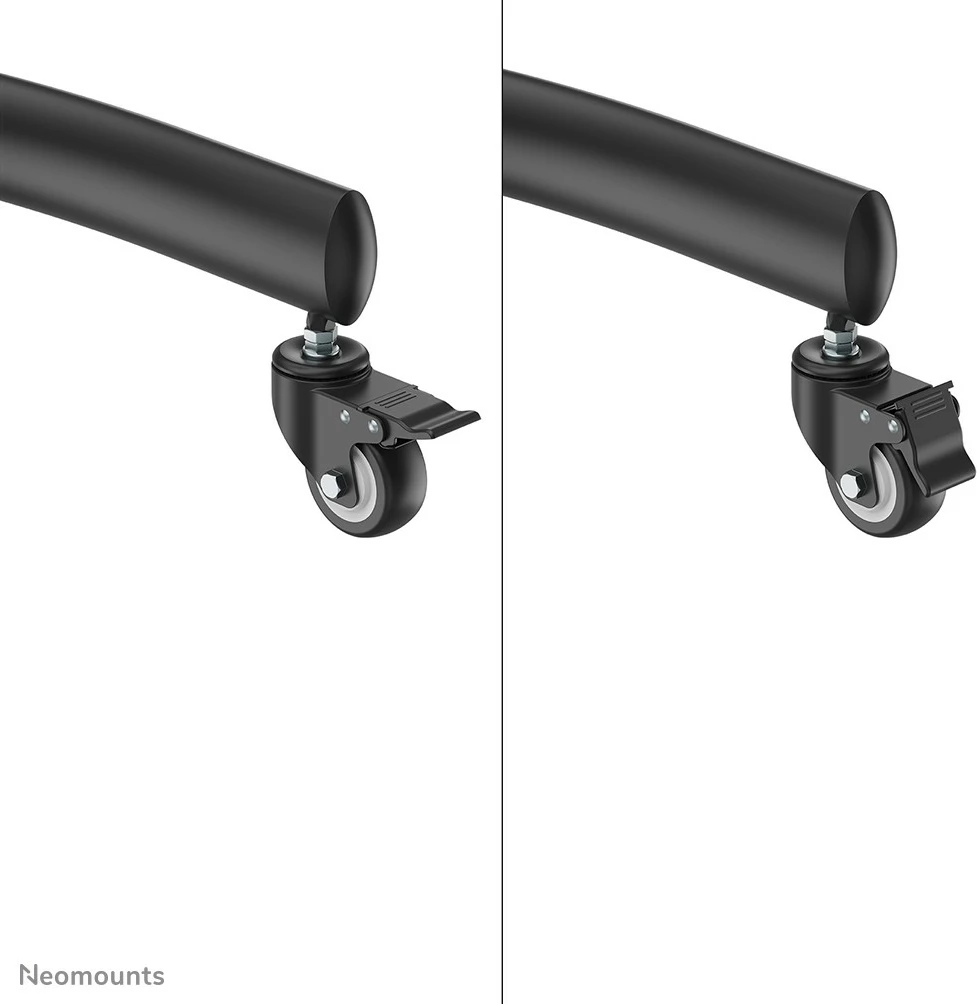 Voziček za TV Neomounts PLASMA-M1950E, za zaslone 60–100 palcev, nastavljiva višina, črn