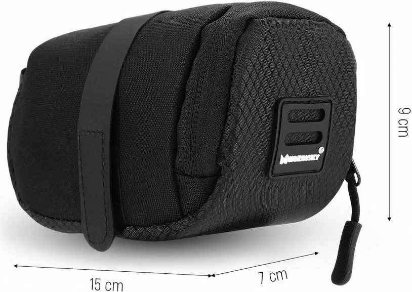Podsedelna torbica za kolo Wozinsky WBB8BK, 0,6 L, črna