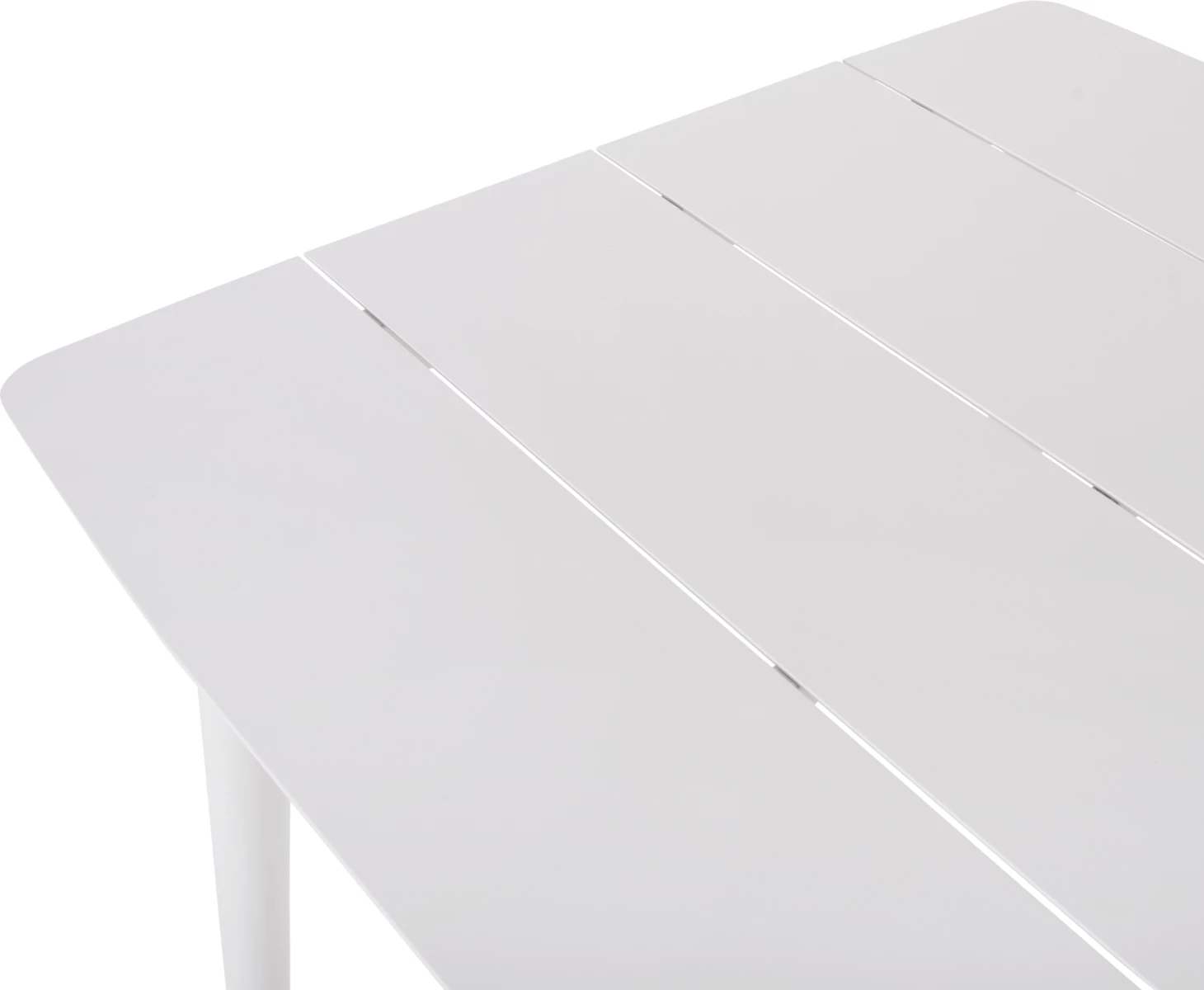 Aluminijasta pravokotna miza JEROM FH6058.01 bela 180x90x74Hcm