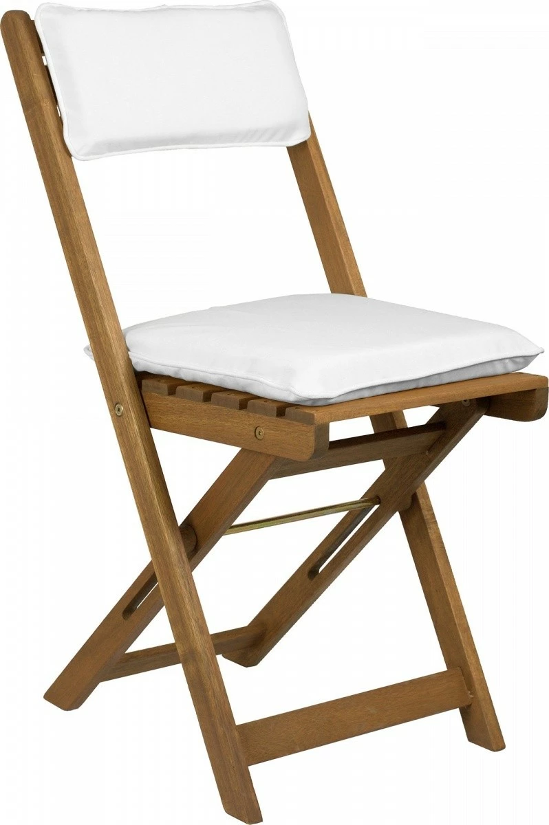 Vrtni pohištveni set iz lesa, Fieldmann FDZN 4003-T, rjav, 1 miza + 2 zložljivi stoli z blazinami