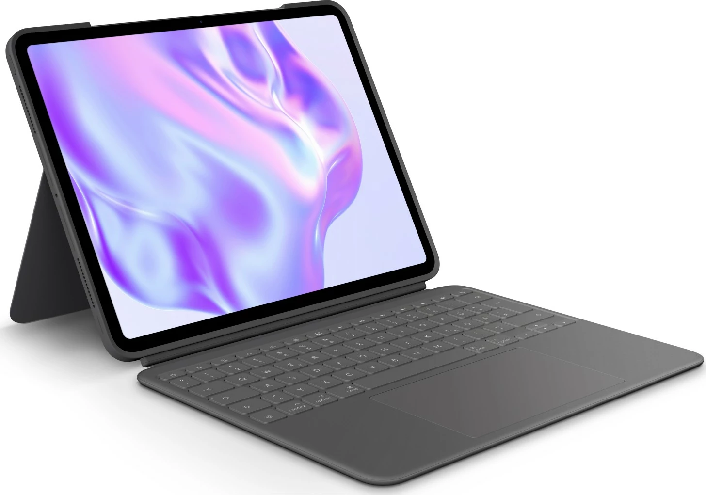Ovitka s tipkovnico Logitech Combo Touch, QWERTZ, nemška, z dodatnim sledilno ploščico, 1,9 cm, 1 mm, Apple, grafit (DE tipkovnica)
