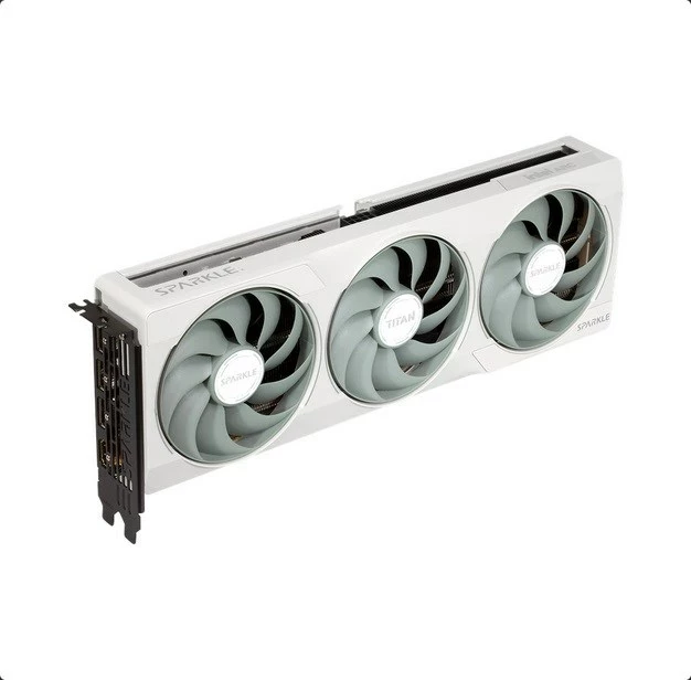 Grafična kartica SPARKLE Intel Arc B580 TITAN OC, 12 GB GDDR6, bela