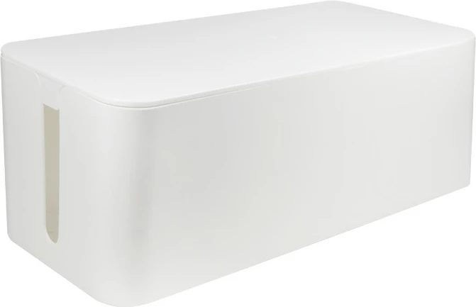 Karton za upravljanje kablov LogiLink, plastičen, bel, 400 x 135 x 160 mm