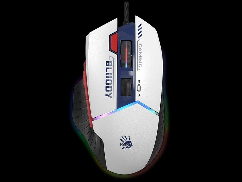 Igralni miška A4tech Bloody W95Max, USB, morska barva