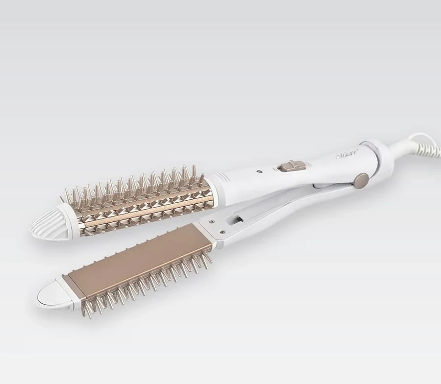 Kodralnik in likalnik las 2 v 1, 55 W, keramičen, rožnato zlat Maestro MR-263