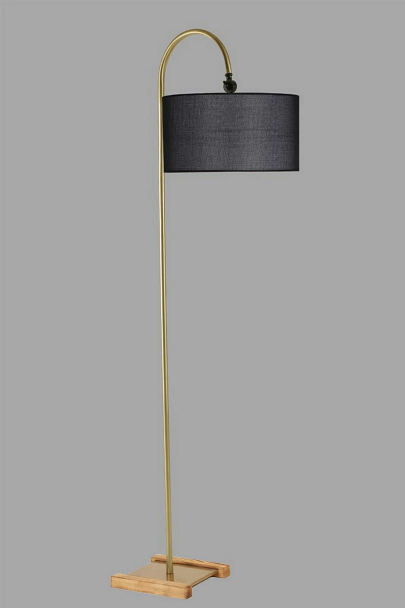 Stojalna svetilka Opviq, 8585-2, zlata in črna