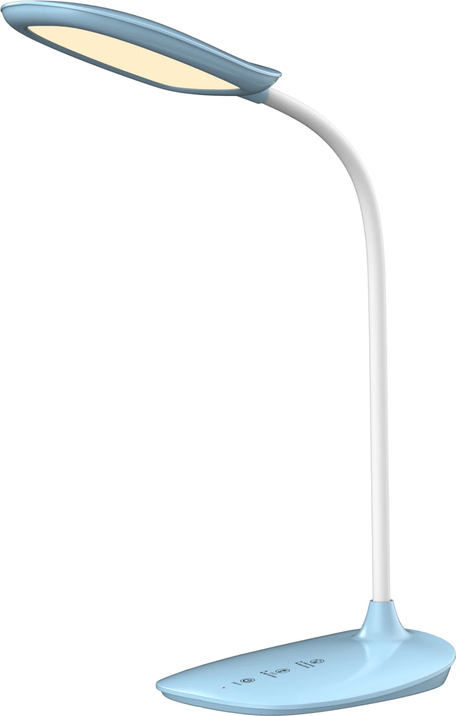 LED namizna svetilka BLAIN FH4444.03 svetlo modra-bela ABS